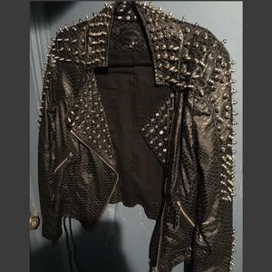 Spiked Faux leather